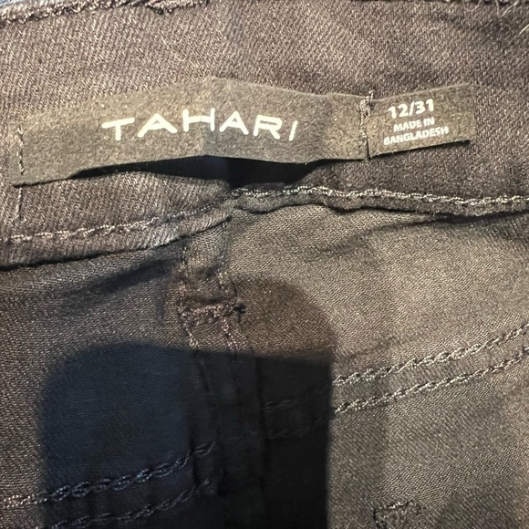 Tahari Women’s Amelia Black Jeans Button Fly Skinny High Rise Jeans Size 31 - Picture 5 of 6